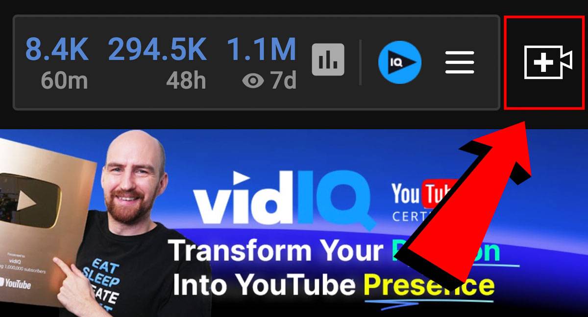 youtube create button