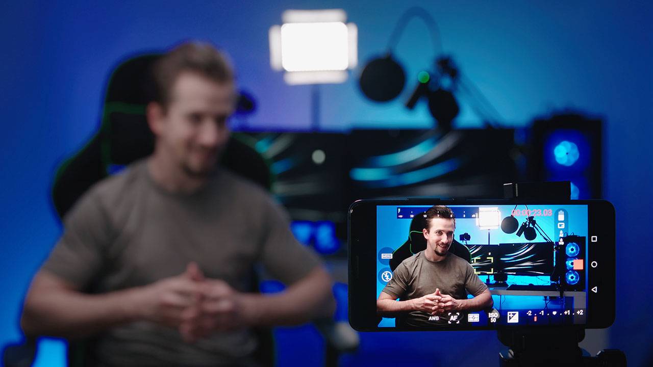 Tech YouTuber creating content - high-paying YouTube niche