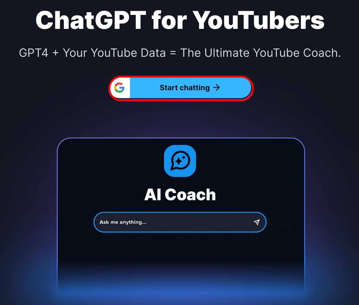 AI Coach home page