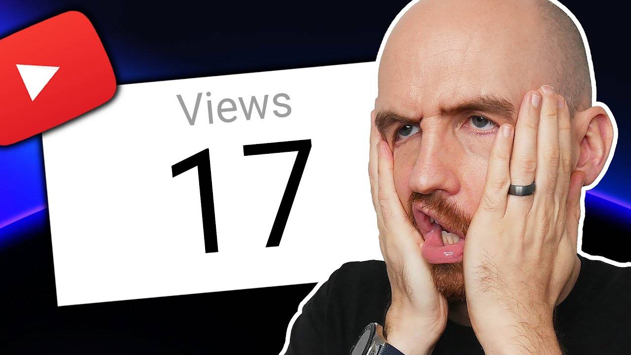 Emotional thumbnail showing creator's reaction to YouTube mistakes that affect watch time
