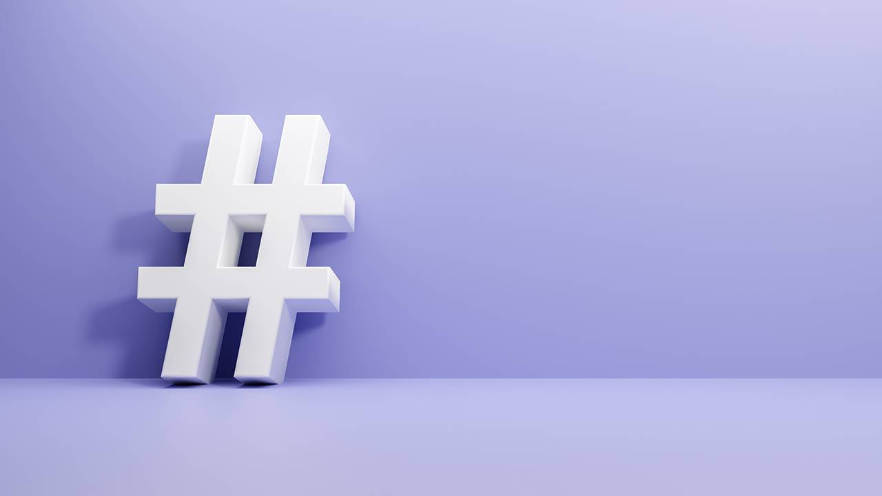 Hashtag symbol