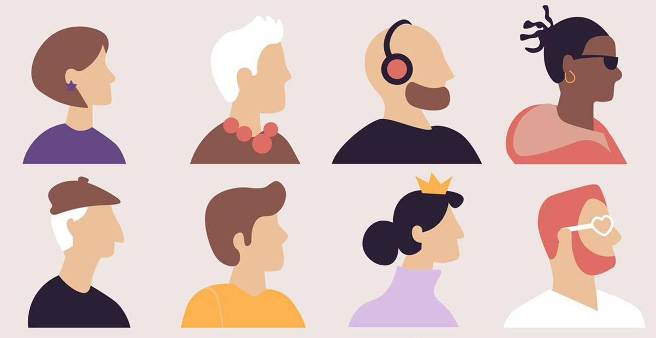 graphic of different types of people