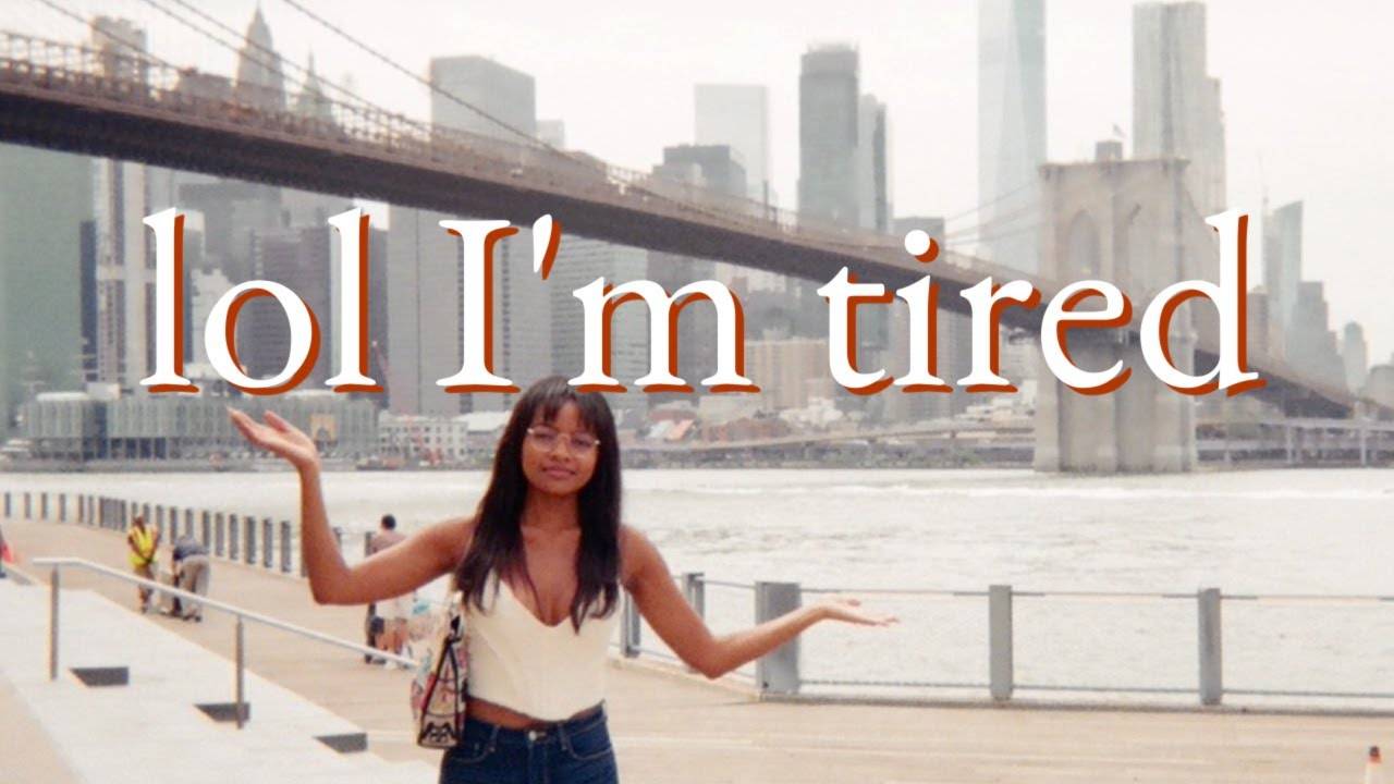 A humorous YouTube thumbnail against the New York City skyline