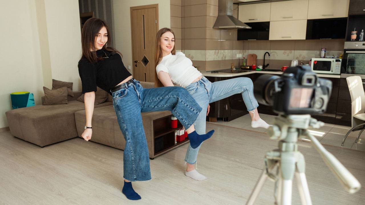 Two YouTube creators collaborating on a video project