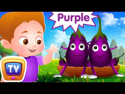 The Colors Song - 💜 Purple 🍇 - ChuChu TV Toddler Learning Videos & Nursery Rhymes for Infants