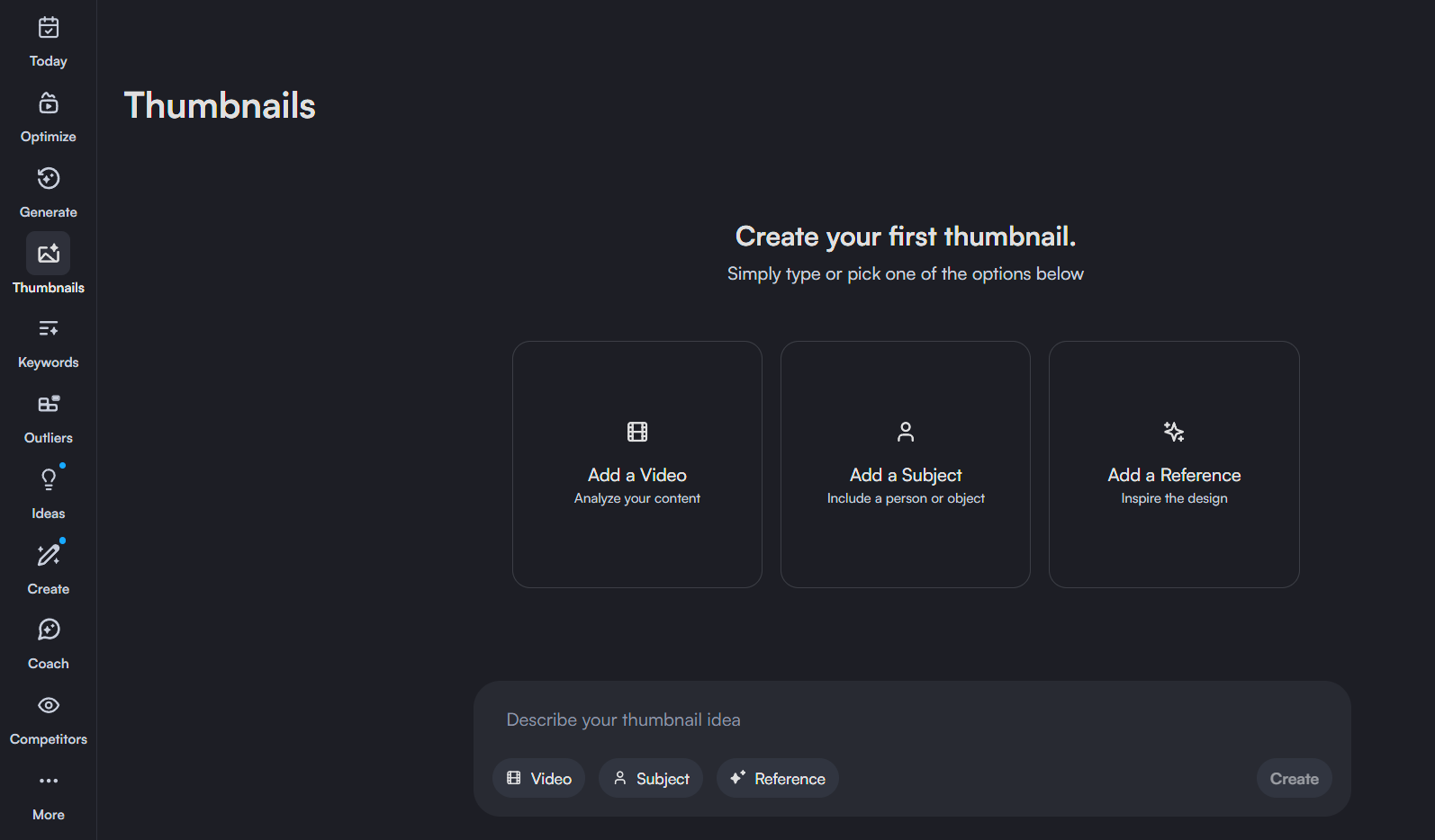 vidIQ Thumbnails tool