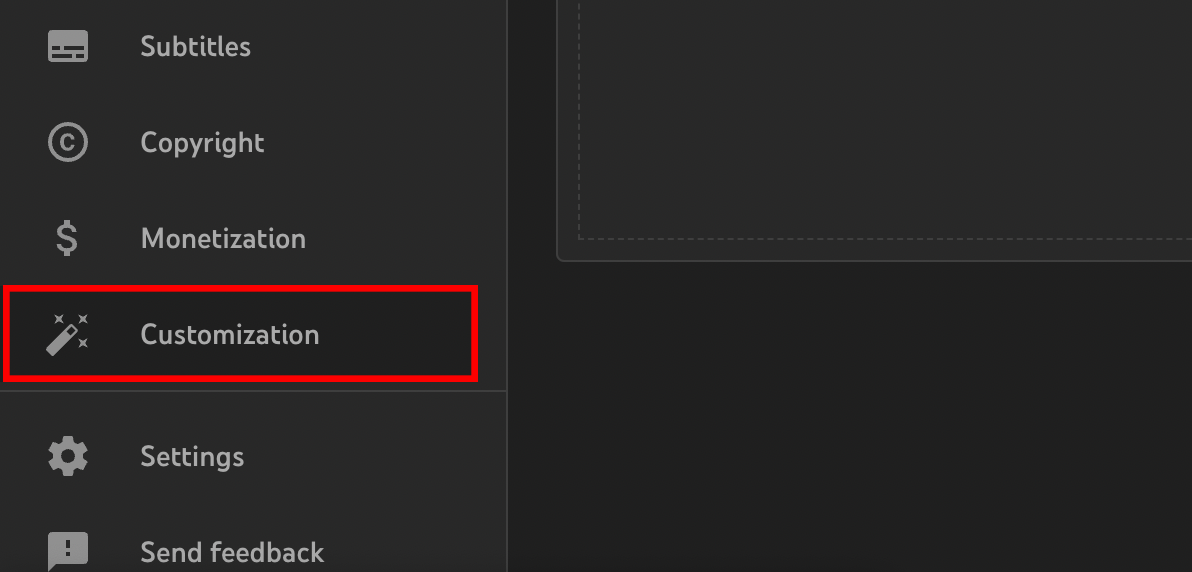 Accessing Customization in YouTube Studio to personalize your channel