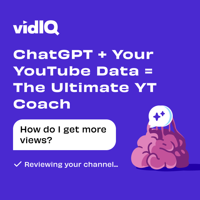 Graphic explaining vidIQ's AI Coach