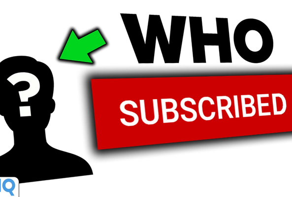 Silhouette with question mark and green arrow pointing to "Who Subscribed" text in bold letters